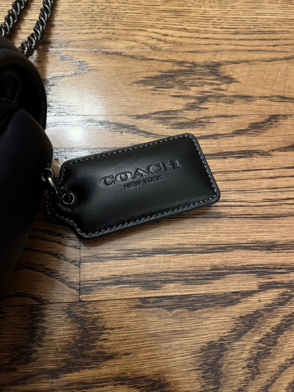 Coach Black Leather Pillow Madison Shoulder Crossbody Bag Quilting Full Size - Picture 3 of 15